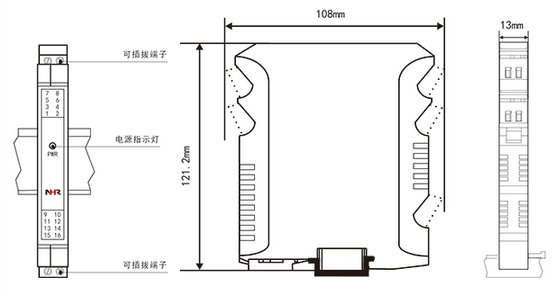 卷帘与仪表隔离罐的安装图片