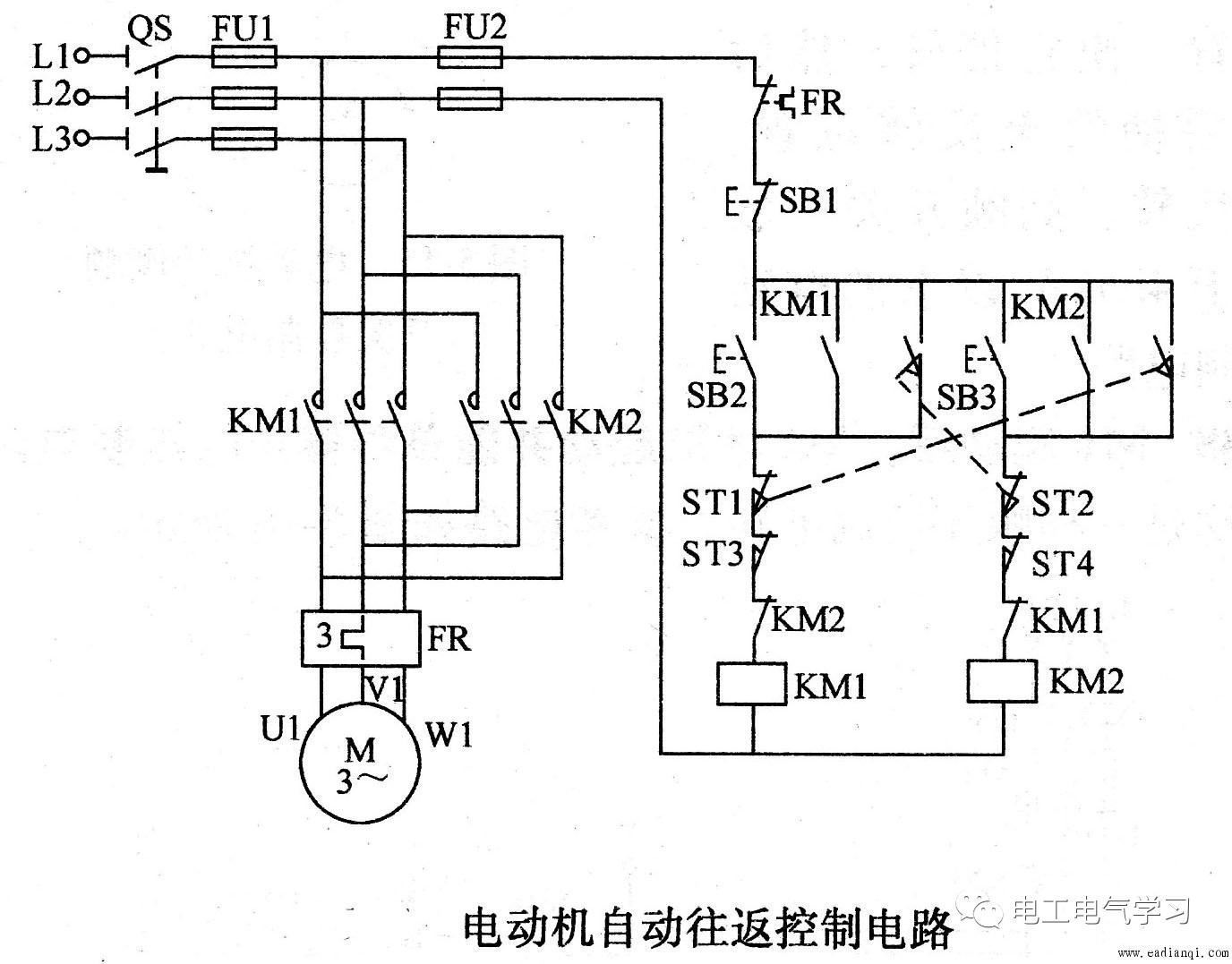 护栏灯与稳压器与真空交流接触器工作原理图解